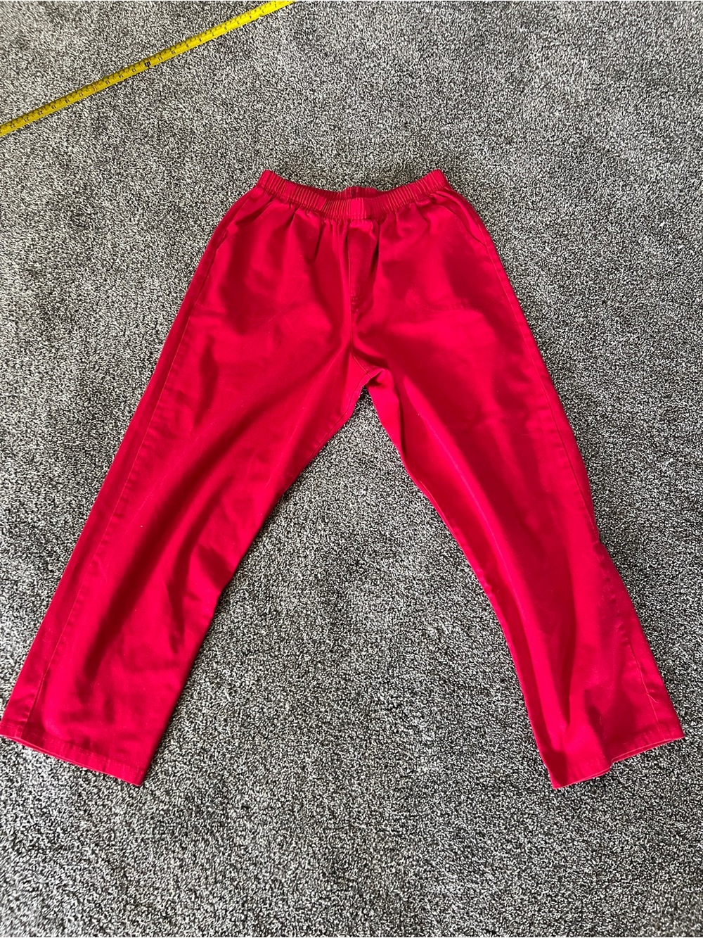 White Stag Bright Red Elastic Waist Joggers